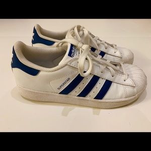 Adidas blue and white sneakers-kids size 3